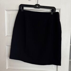Vintage 90s Classic pinstripe Black Women's mini Skirt M/8